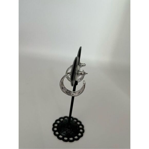 Sensitive Ears Nickel Free Stainless Steel Semi Circle Earrings Hypoallergenic N - Picture 5 of 8